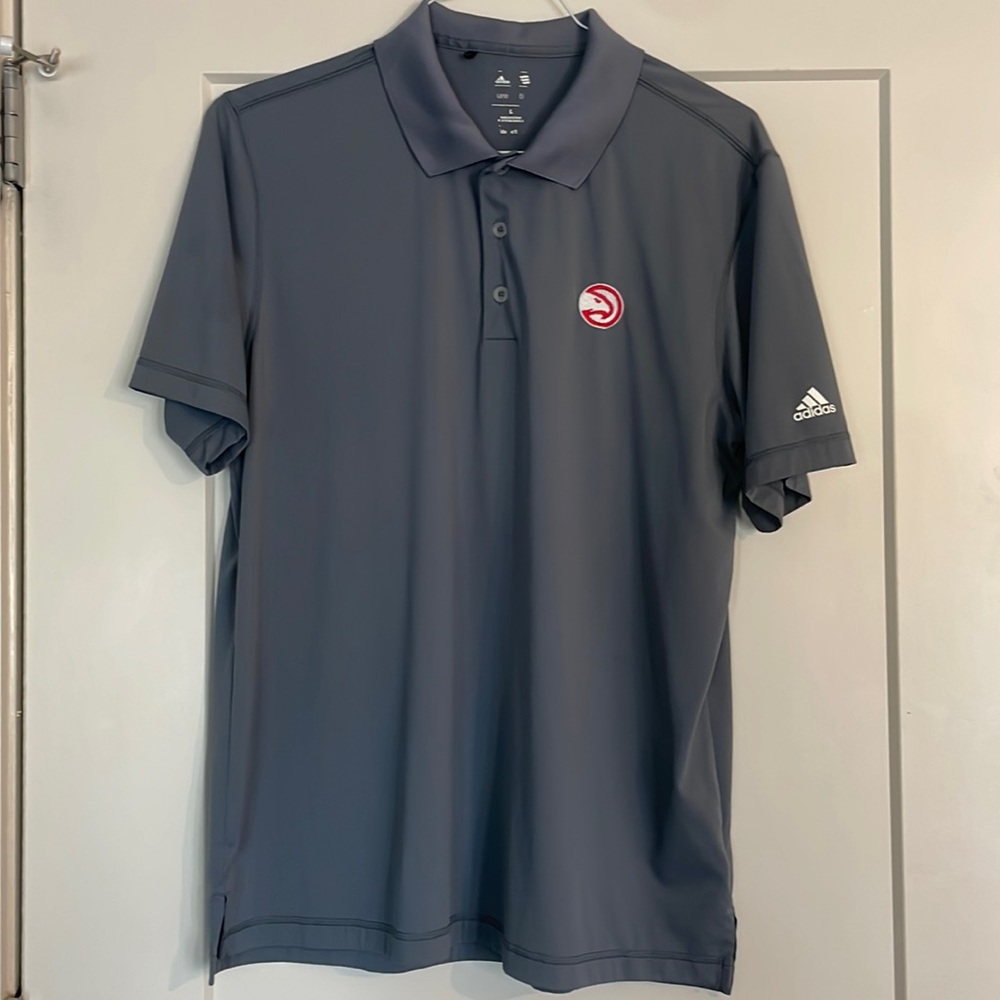 Adidas Puremotion Atlanta Hawks Embroidered Polo